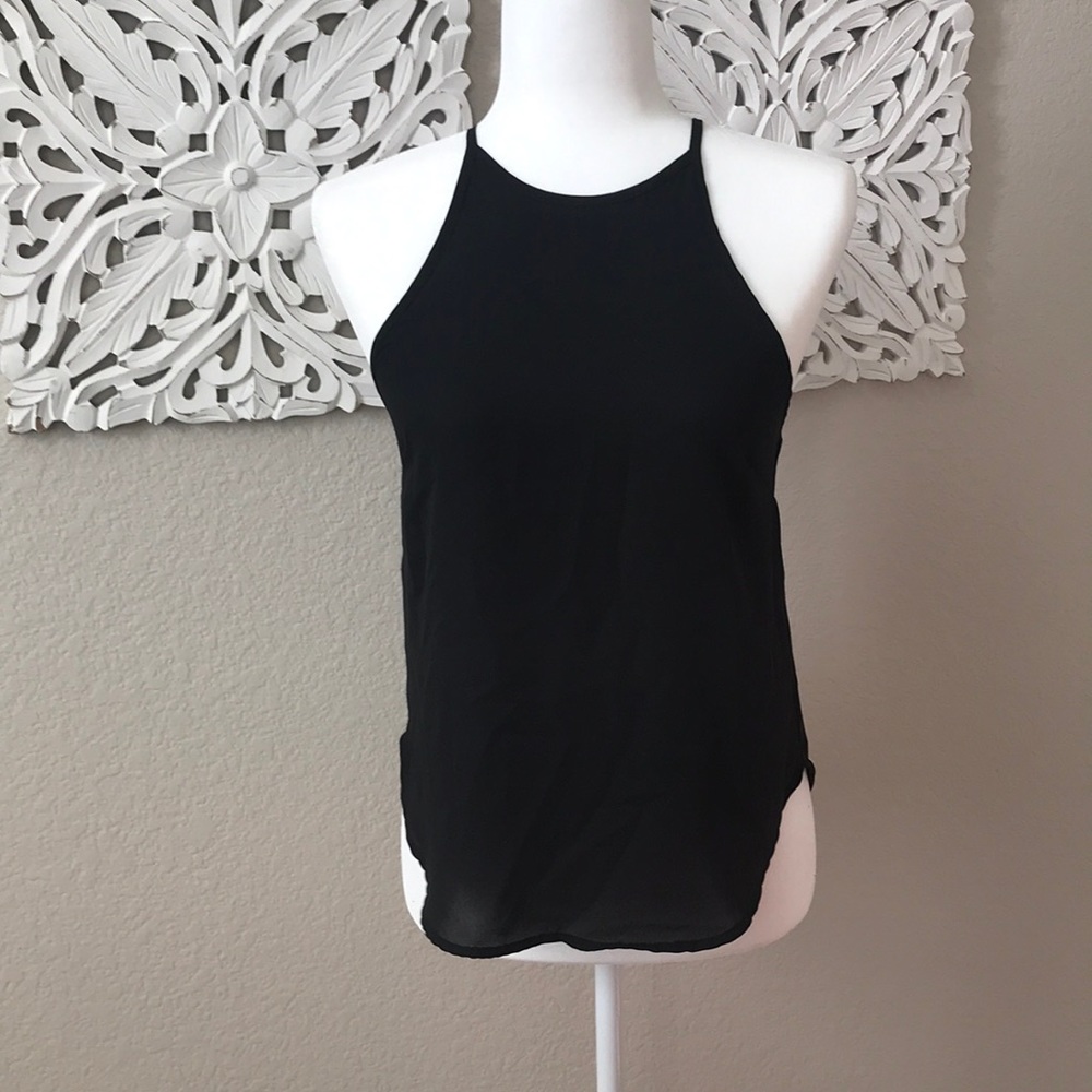 Sheer black top